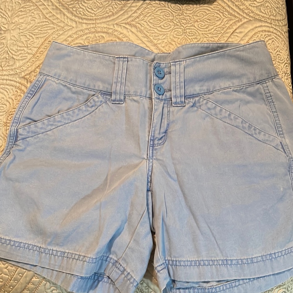 The North Face shorts 
Light blue,Size 4 Very good condition
